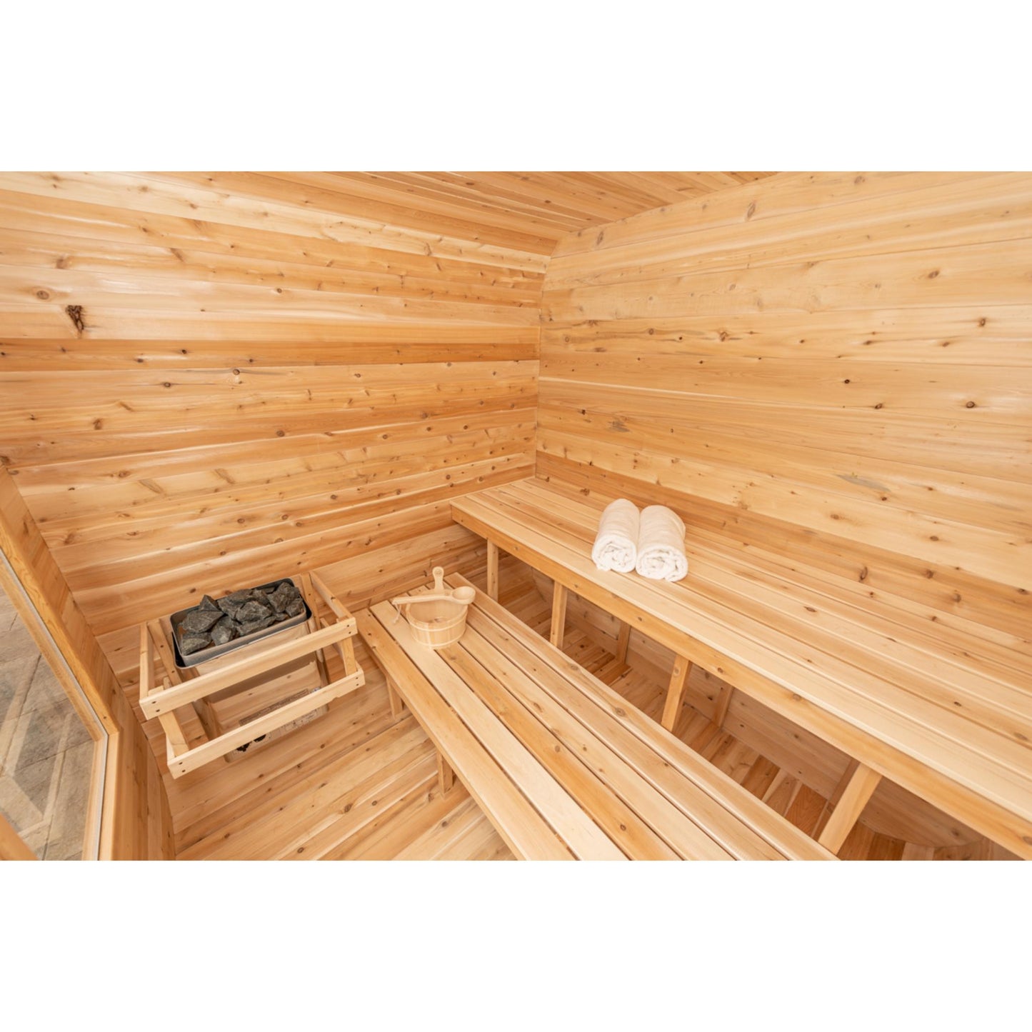 Canadian Timber Luna Sauna – 2-4 Person Outdoor Sauna by LeisureCraft