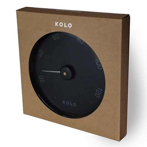 KOLO Sauna Thermometer – Round Celsius Sauna Temperature Gauge, Scandinavian Design