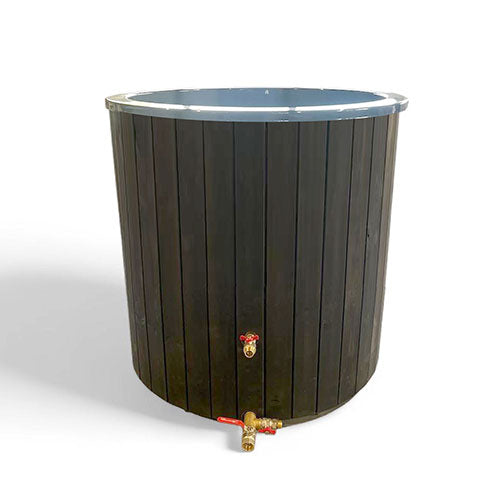 SaunaLife Model S1B 1-Person Hot & Cold Plunge Tub – Black Finish
