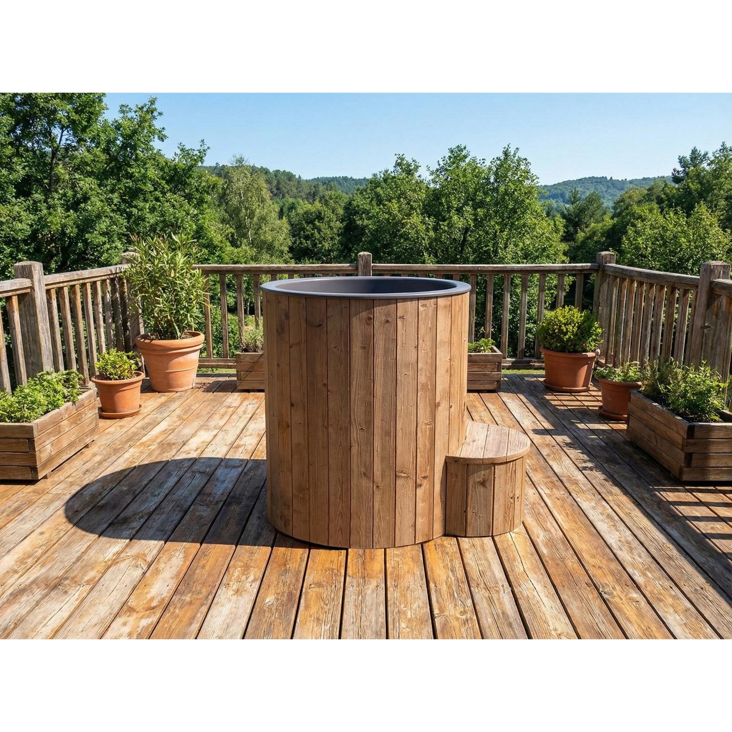 Hot & Cold Plunge Tub – 1 Person – Temperature-Controlled Soaking & Recovery – SaunaLife S1N