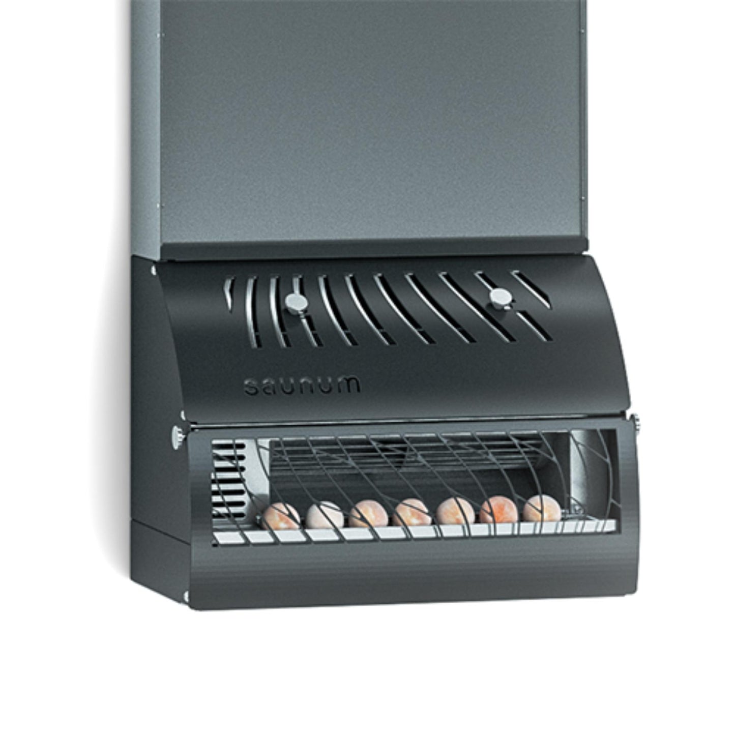 Saunum AirSolo Wall Sauna Temp & Steam Equalizer – In-Wall, Adjustable Height, Himalayan Salt, Balanced Heat & Steam