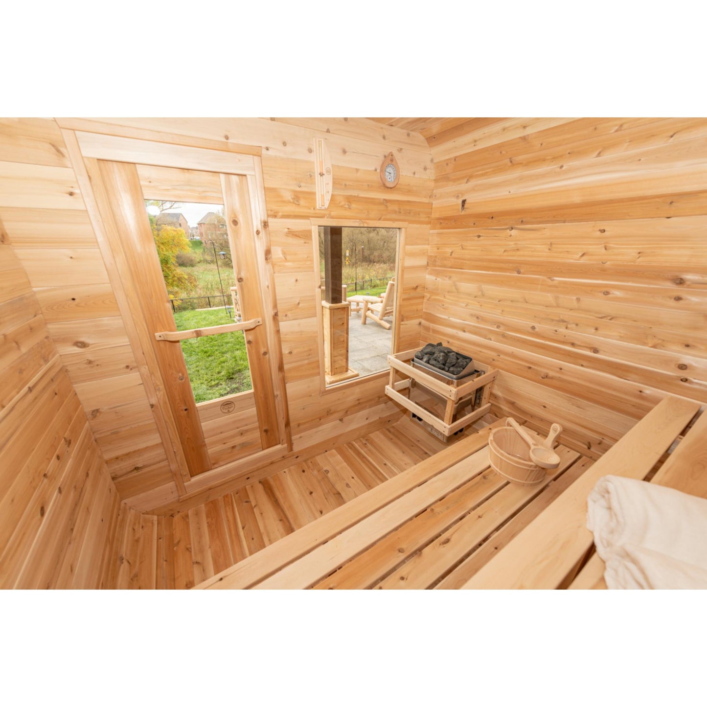 Canadian Timber Luna Sauna – 2-4 Person Outdoor Sauna by LeisureCraft