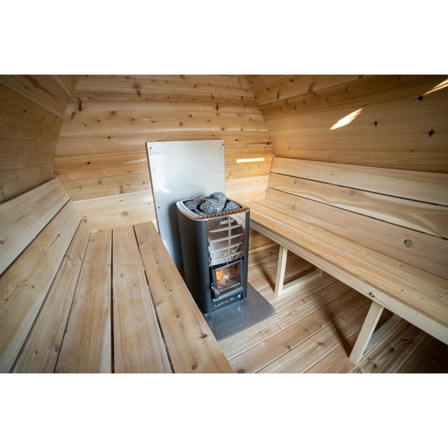 Canadian Timber Mini Pod Sauna – 2-4 Person Outdoor Wood Burning Sauna by LeisureCraft