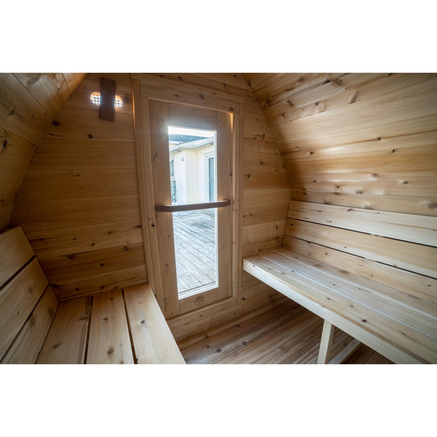 Canadian Timber Mini Pod Sauna – 2-4 Person Outdoor Wood Burning Sauna by LeisureCraft