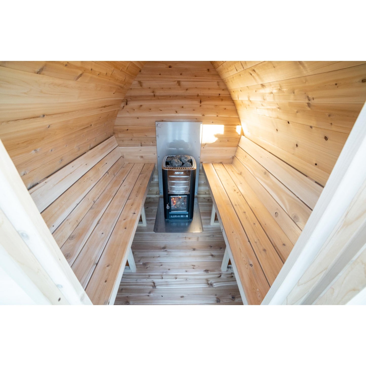Canadian Timber Mini Pod Sauna – 2-4 Person Outdoor Wood Burning Sauna by LeisureCraft