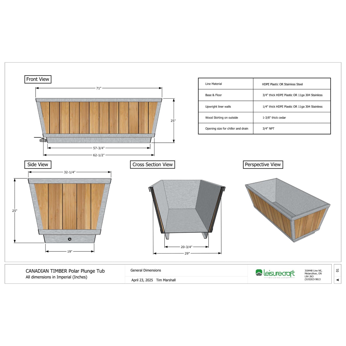 The Polar Plunge Tub