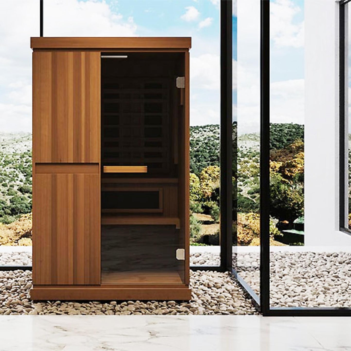 Finnmark FD-4 Trinity Infrared & Steam Sauna – 2-Person Home Sauna