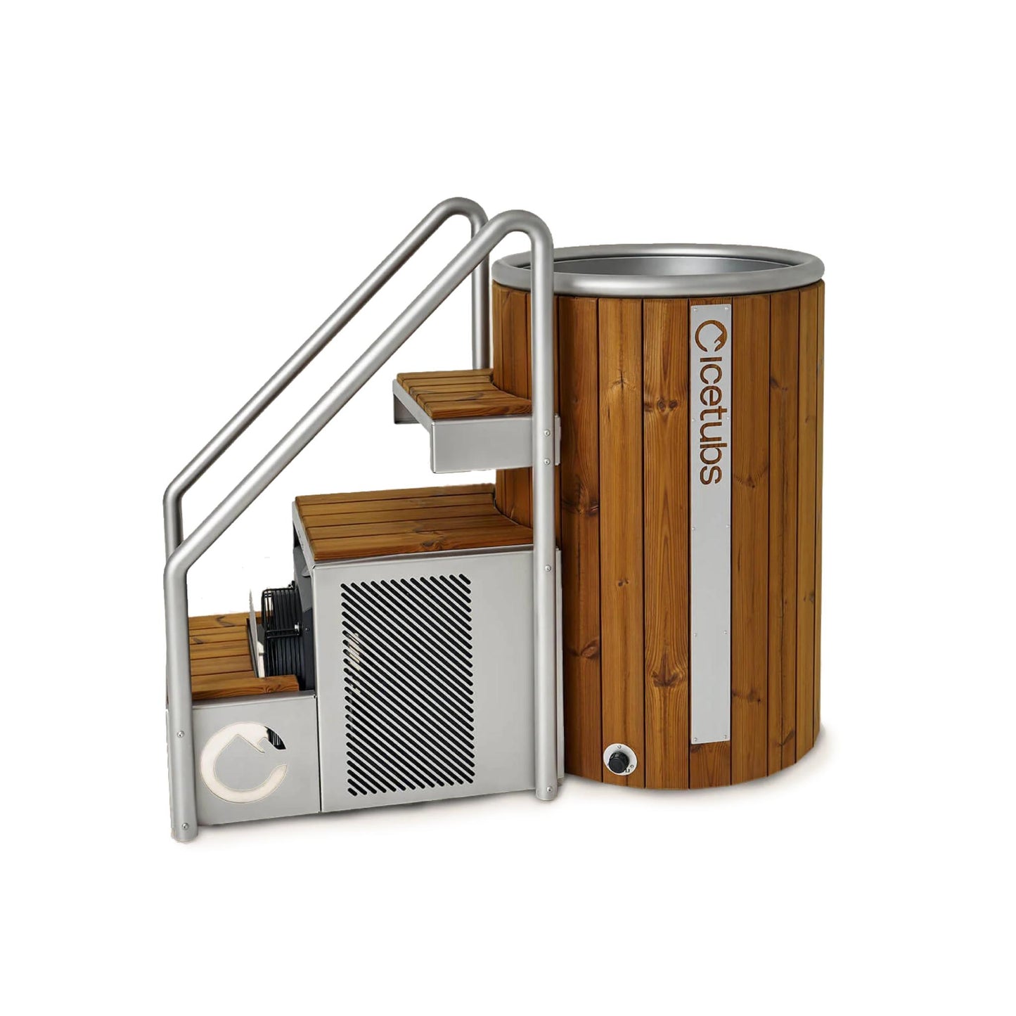 Cold Plunge Tub – Thermowood, Stainless Steel – Cold Therapy Recovery – Icetubs IceBarrel