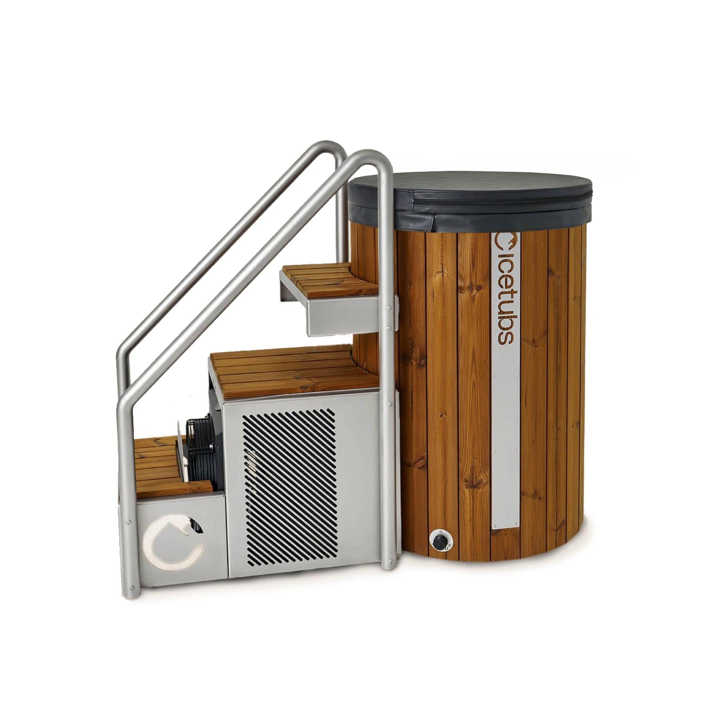 Cold Plunge Tub – Thermowood, Stainless Steel – Cold Therapy Recovery – Icetubs IceBarrel