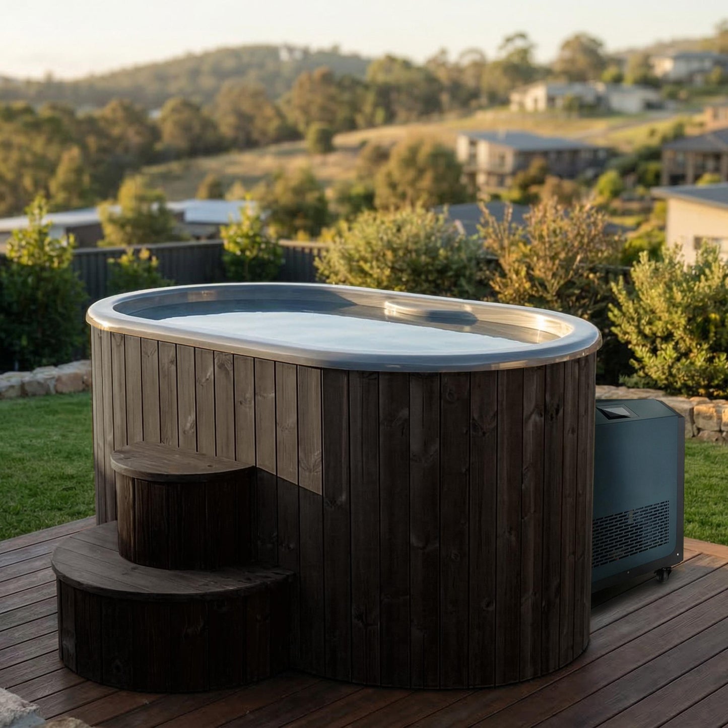 Hot & Cold Plunge Tub – 2 Person – Temperature-Controlled Soaking & Recovery – SaunaLife S2B