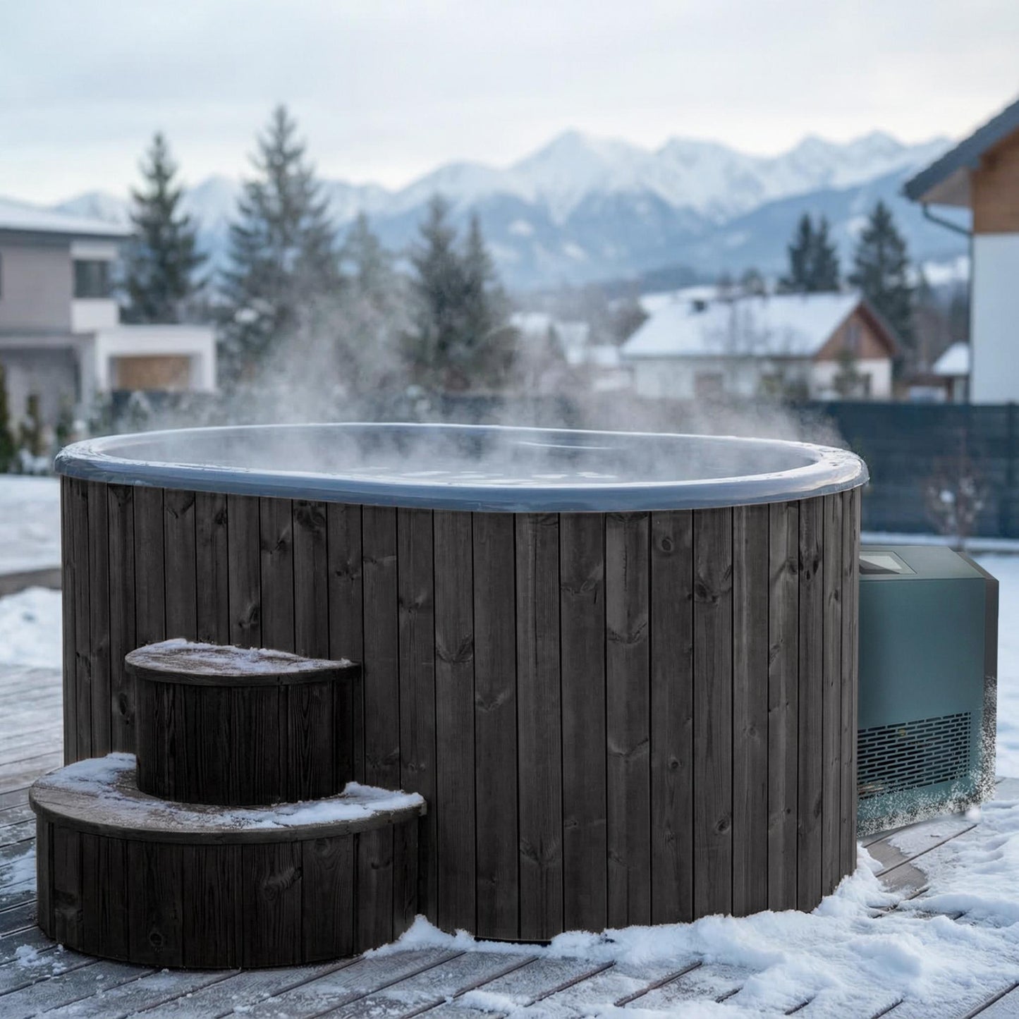 Hot & Cold Plunge Tub – 2 Person – Temperature-Controlled Soaking & Recovery – SaunaLife S2B