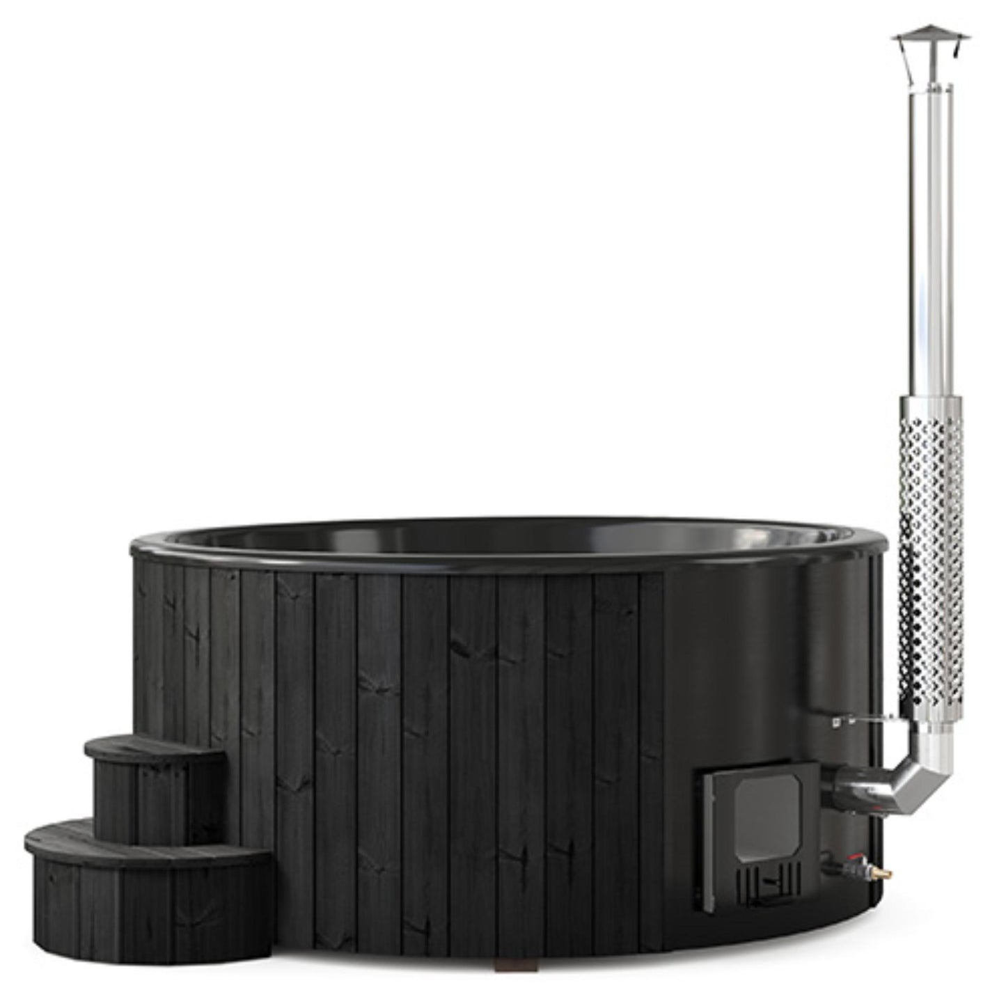 Wood-Burning Hot Tub – Outdoor Soaking Tub – SaunaLife S6B