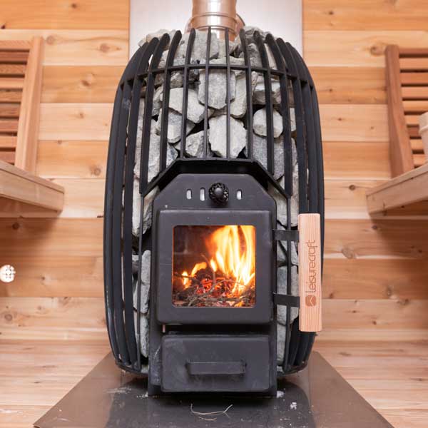 Canadian Timber Tranquility Barrel Sauna – 2-6 Person Outdoor Wood Burning Sauna by LeisureCraft