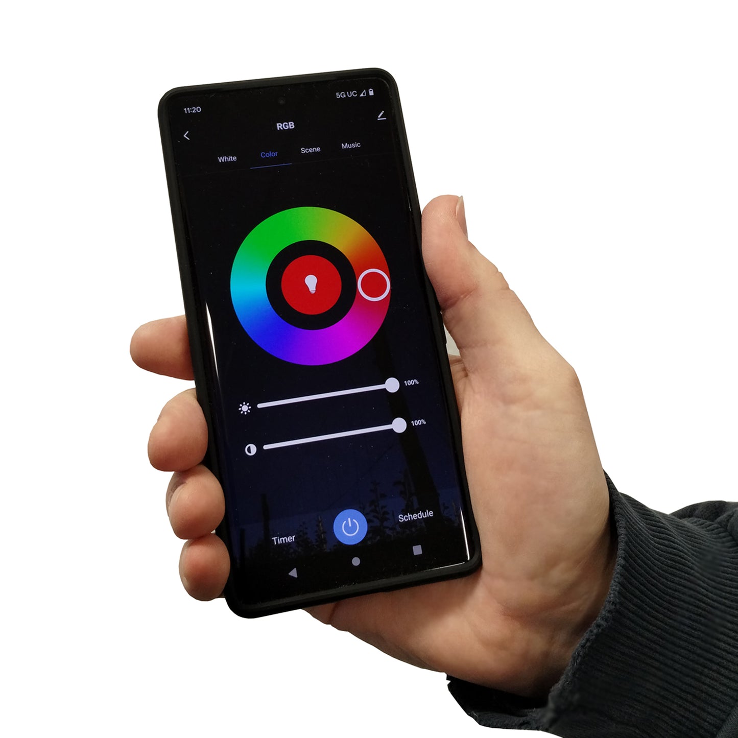 SaunaLife X6 Mood Lighting – Color LED Sauna Light System, App & Remote Controlled, Dimmable, IP67