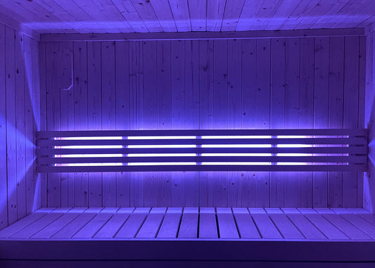 SaunaLife X6 Mood Lighting – Color LED Sauna Light System, App & Remote Controlled, Dimmable, IP67