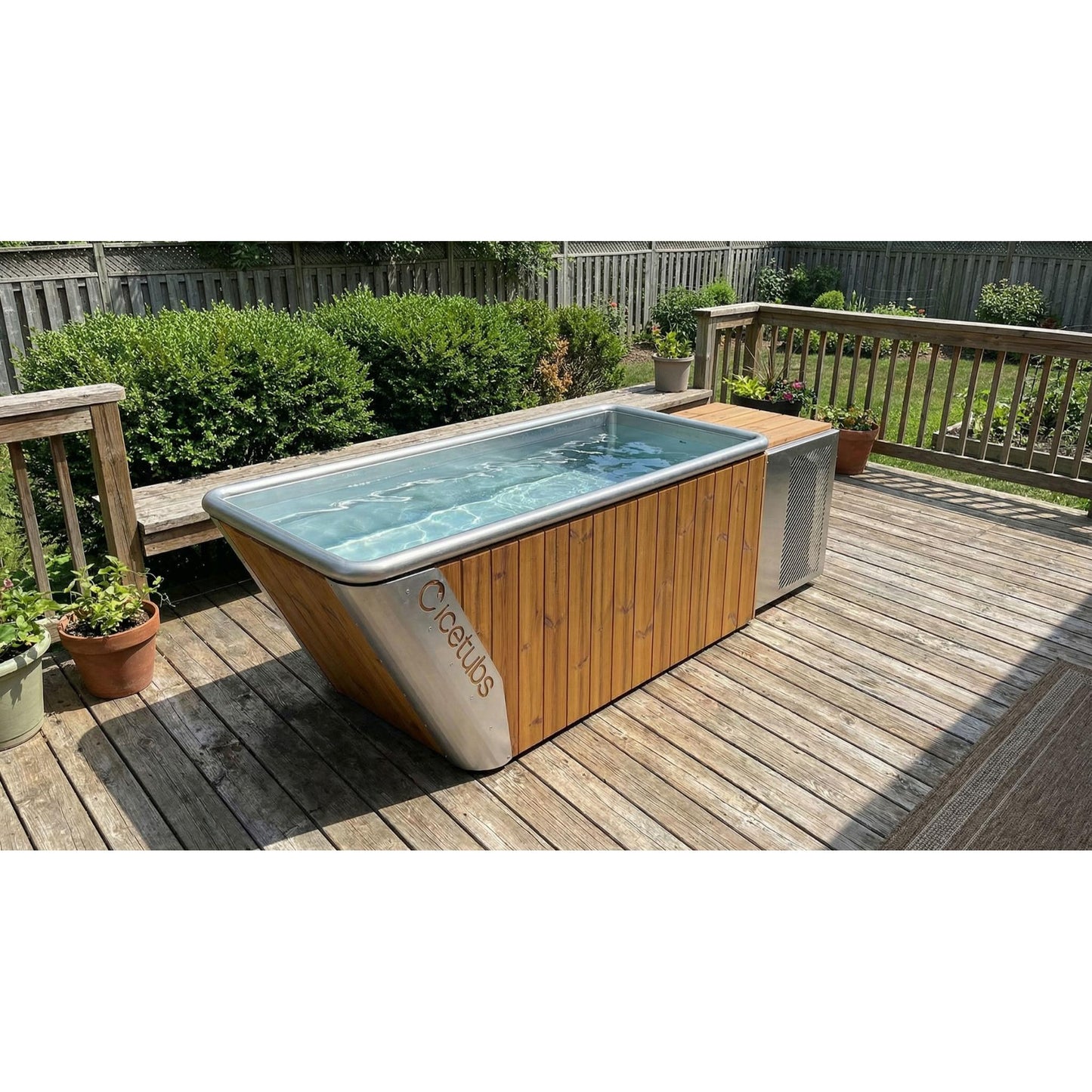 Cold Plunge Tub – Thermowood, Stainless Steel – Cold Therapy Recovery – Icetubs IceBath
